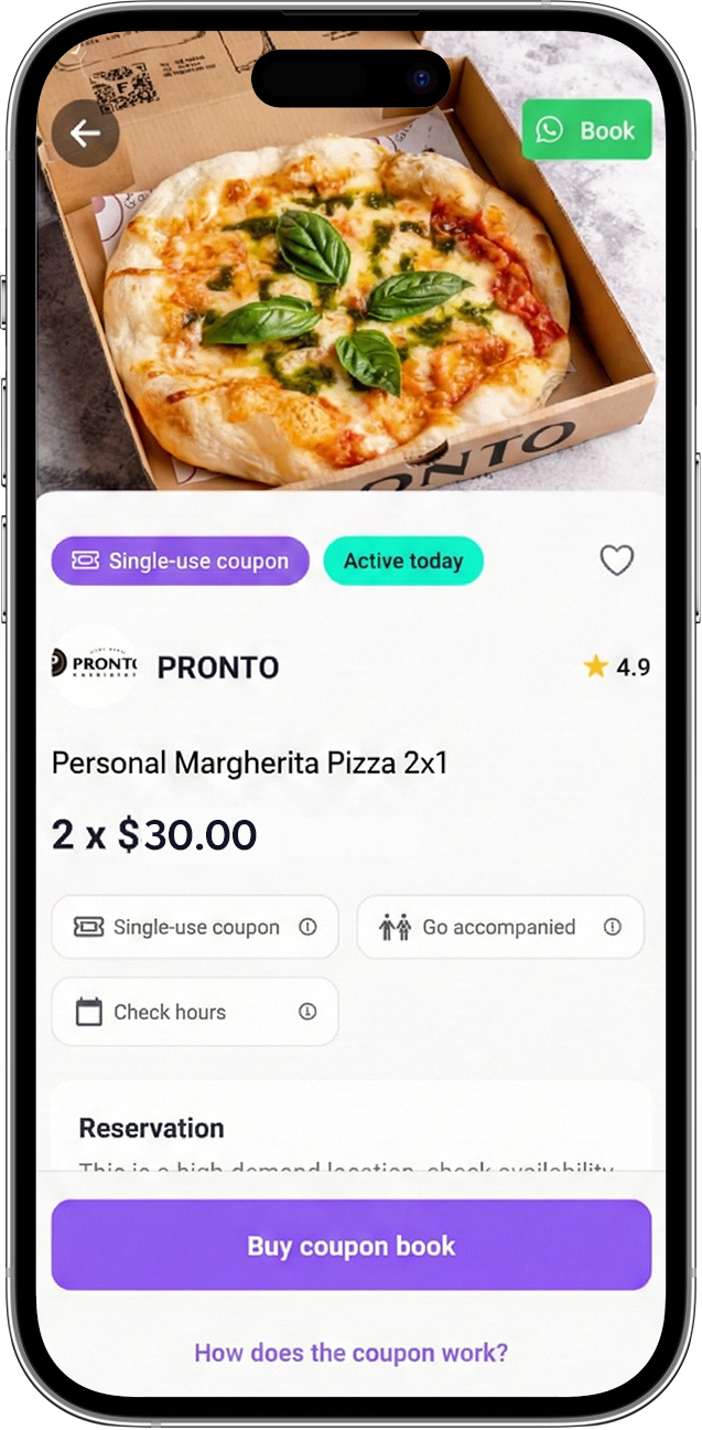 Mosca app deal detail